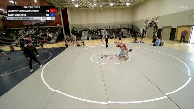 132 lbs Cons. Round 5 - Clayton Von Niederhausern, Team Prestige Wrestling vs Tate Mikesell, Sanderson Wrestling Academy