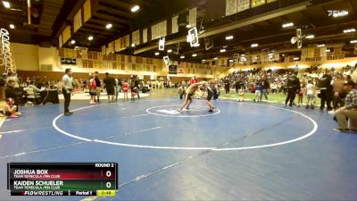 93 lbs Round 2 - Kaiden Schueler, Team Temecula /Pin Club vs Joshua Box, Team Temecula /Pin Club