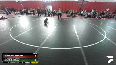 70-73 lbs Round 2 - Jackson Mateo, Lakeland Predators WC vs Severiano Bautista, Oregon Youth Wrestling Club