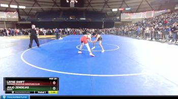 106 lbs Champ. Round 2 - Julio Zendejas, NWWC vs Layne Swift, Thunder Mountain Wrestling Club