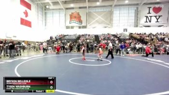 Round 1 - Tysen Washburn, Penn Yan Wrestling Club vs Bryson Belleisle, Olean Wrestling Club