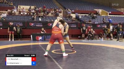 130 lbs Cons. Round 1 - Elijah Marshall, NMU-National Training Center vs Daimon Altamirano, 505 Wrestling Club