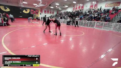 135 lbs Cons. Round 4 - Valerie Ramirez, Tahquitz vs Brook Carlson, Tustin