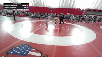 155 lbs Semifinal - Emersyn Miller, Combat WC School Of Wrestling vs Hailie Krueger, Aviators Wrestling