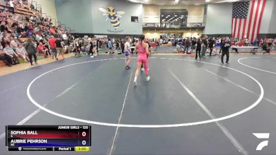 125 lbs Quarterfinal - Sophia Ball, IL vs Aubrie Pehrson, NE