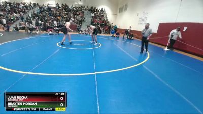 215 lbs Champ. Round 2 - Juan Rocha, Cheyenne East vs Braxten Morgan, Sheridan