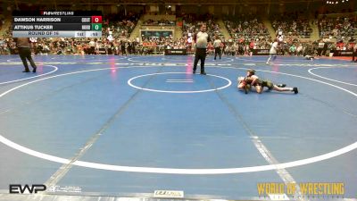 43 lbs Round Of 16 - Dawson Harrison, Colorado Outlaws vs Attikus Tucker, Hobbs Elite