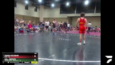 157 lbs Semis (4 Team) - James Escobar, CIAW vs Will Brown, Young Guns- Nashville