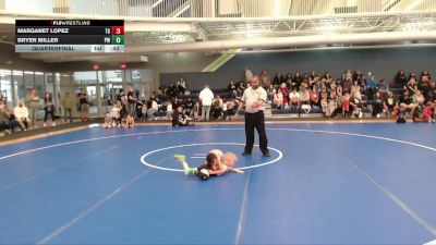 46-49 lbs Quarterfinal - Bryer Miller, Pierce Warbirds vs Margaret Lopez, Team Garcia