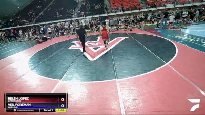 150 lbs Cons. Semi - Belen Lopez, Washington vs Veil Foreman, Wyoming