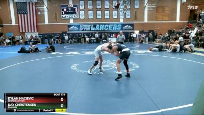 120 lbs Quarterfinal - Dax Christensen, Bingham vs Dylan Macievic, Corner Canyon