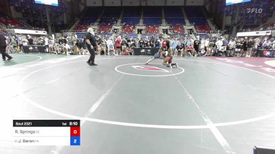 120 lbs Cons 32 #1 - Richard Springs, SC vs Jack Baron, PA