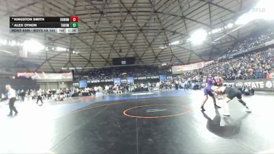 Boys 4A 144 lbs Quarterfinal - Alex Othon, Tahoma vs Kingston Smith, Sumner