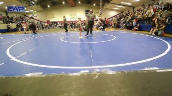 43 lbs Round Of 32 - Josiah Wishard, Tiger Trained Wrestling vs Rhett Pitts, Cowboy Wrestling Club