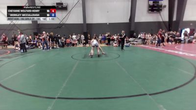 16U Girls GR - 140 lbs Champ. Round 2 - Cheyanne Wolfard-Henry, WA vs Berkley McCullough, WA
