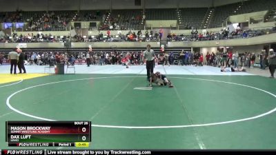 50 lbs Quarterfinal - Mason Brockway, Summit Wrestling Academy vs Dax Luft, Levici