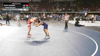 D 3 175 lbs Cons. Round 3 - Ethan Belleau, Opelousas Catholic vs Wyatt Carriere, Basile