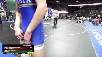 150 Class 2 lbs Champ. Round 1 - Nathaniel Clarkson, St. Francis Borgia vs Deagen Pasley, Savannah