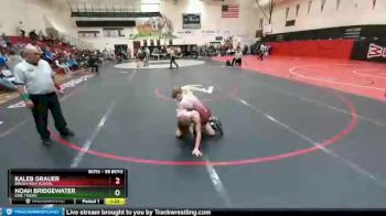 98 Boys 3rd Place Match - Noah Bridgewater, Erie Tigers vs Kaleb Grauer, Brush High School