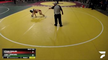 105 lbs Cons. Round 3 - Ethan English, Stewartville vs Cody Vancura, Flat Earth