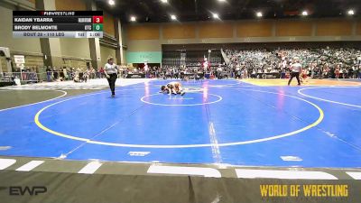 110 lbs Round Of 16 - Kaidan Ybarra, Fallon Outlaws Wrestling Club vs Brody Belmonte, Origin Training Center