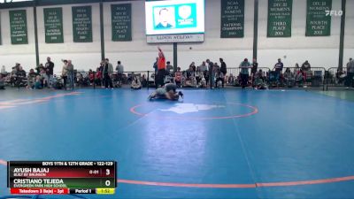 122-129 lbs Champ. Round 1 - Cristiano Tejeda, Evergreen Park High School vs Ayush Bajaj, Built By Brunson