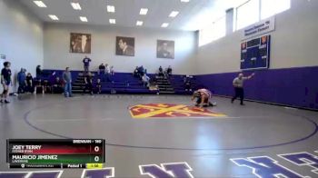 160 lbs Champ. Round 1 - Mauricio Jimenez, LaVergne vs Joey Terry, Father Ryan