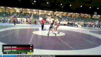 125 lbs Round 3 (4 Team) - Kadence James, Taft vs Karensa Jones, Riverside