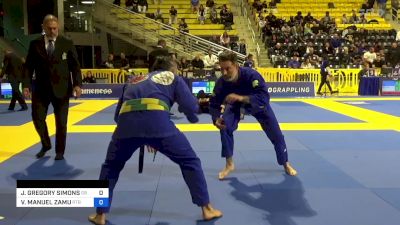 JARED GREGORY SIMONS vs VICTOR MANUEL ZAMUDIO JR 2024 Master International IBJJF Jiu-Jitsu North American Championship