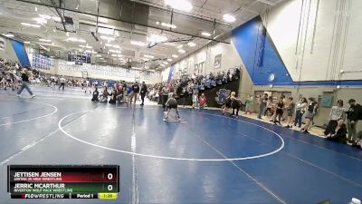 100 lbs Cons. Round 2 - Jerric McArthur, Riverton Wolf Pack Wrestling vs Jettisen Jensen, Uintah Jr High Wrestling