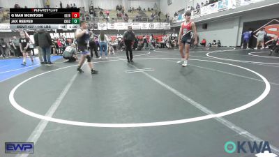 140 lbs Semifinal - G Man MCINTOSH, Glenpool Warriors vs Jax Reeves, Checotah Matcats