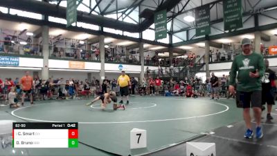 82-90 lbs Quarterfinal - Cahree Smart, STL Warrior vs Dante Bruno, Built By Brunson