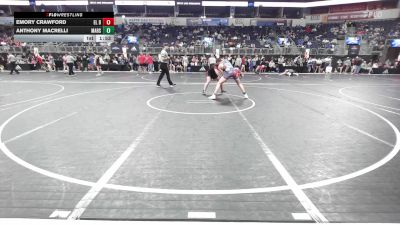 163 lbs Consi Of 4 - Emory Crawford, El Dorado Springs High School vs Anthony Macrelli, Marshfield Wrestling