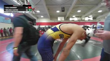 Girls 112 lbs Cons. Round 2 - Melissa Castro, Live Oak Girls vs Lola Crummey, Trinity Girls