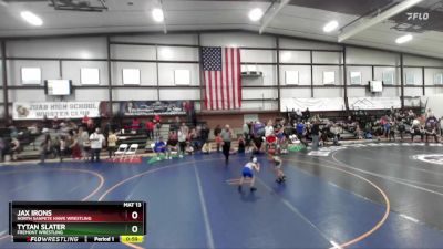 51 lbs Cons. Round 3 - Tytan Slater, Fremont Wrestling vs Jax Irons, North Sanpete Hawk Wrestling