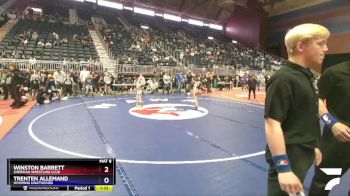 58 lbs Semifinal - Winston Barrett, Sheridan Wrestling Club vs Trenten Allemand, Wyoming Unattached