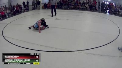 24 lbs Quarterfinal - Rush Wickham, Elkhorn Wrestling vs Jackson American Horse, Gordon/Rushville Jr. Wrestling