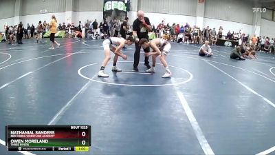 95 lbs Cons. Round 3 - Owen Moreland, Three Rivers vs Nathanial Sanders, Red Cobra Wrestling Academy