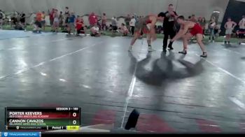 185 lbs Cons. Round 2 - Cannon Cavazos, Delaware Hayes High School vs Porter Keevers, Red Cobra Wrestling Academy