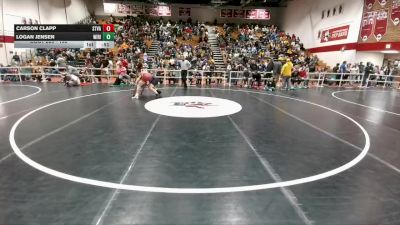 190 lbs Cons. Round 2 - Logan Jensen, Wind River vs Carson Clapp, Star Valley