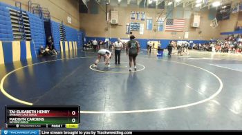 235lbs Cons. Round 4 - Madisyn Cardens, Skyview (Girls) vs Tai-Elisabeth Henry, Spanaway Lake (Girls)