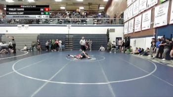 132 lbs Quarterfinal - Finley Davis, Suples Wrestling Club vs Hagen Clint, Idaho