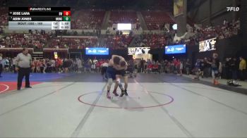 160 lbs Champ. Round 1 - Adin Jones, Northeast MT Wrestling Club vs Jose Lara, Bison Wrestling