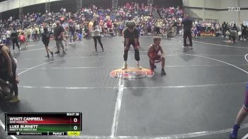 95 lbs Quarterfinal - Luke Burnett, Ninety Six Wrestling vs Wyatt Campbell, Dixie Hornets