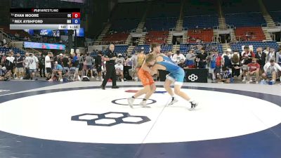 165 lbs Cons. Sub-rd Of 16 - Evan Moore, Oklahoma vs Rex Ayshford, Minnesota