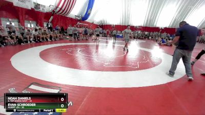 215 lbs Semis & Wb (16 Team) - Evan Schroeder, Albert Lea vs Noah Daniels, IL Top Dawgs NAVY