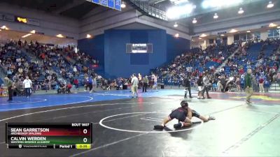 120 lbs Cons. Round 6 - Calvin Werden, Western Reserve Academy vs Sean Garretson, Archbishop Spalding