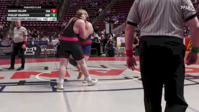 285 lbs Quarterfinal - Guner Hiller, Cedar Cliff vs Philup Rearick, Armstrong