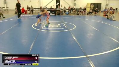 71 lbs Placement Matches (8 Team) - Thomas Radin, Tennessee vs Nolan Vos, Minnesota Red