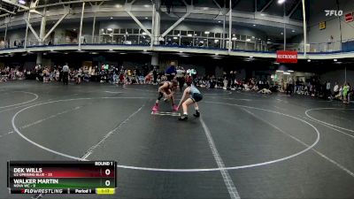 100 lbs Round 1 (8 Team) - Dek Wills, U2 Uprising Blue vs Walker Martin, NOVA WC